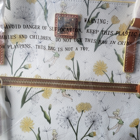 SOLD Disney Dooney and Bourke Tinker Bell Tote - Picture 2 of 4